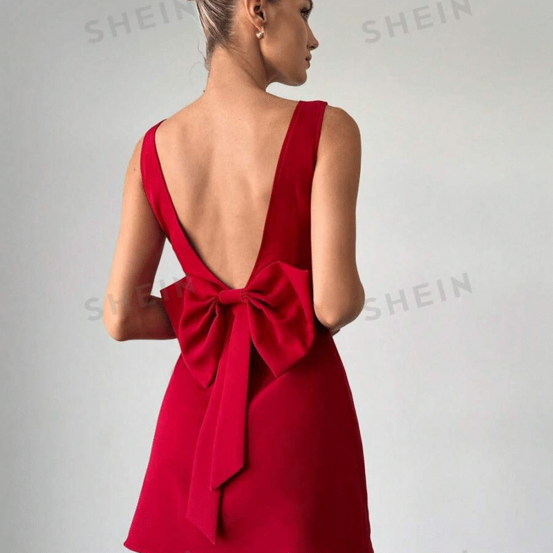 Firerie Nuevo elegante vestido mini rojo de...