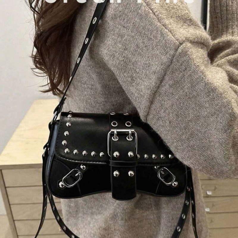 Bolso de hombro vintage de mujer con estilo Y2K...