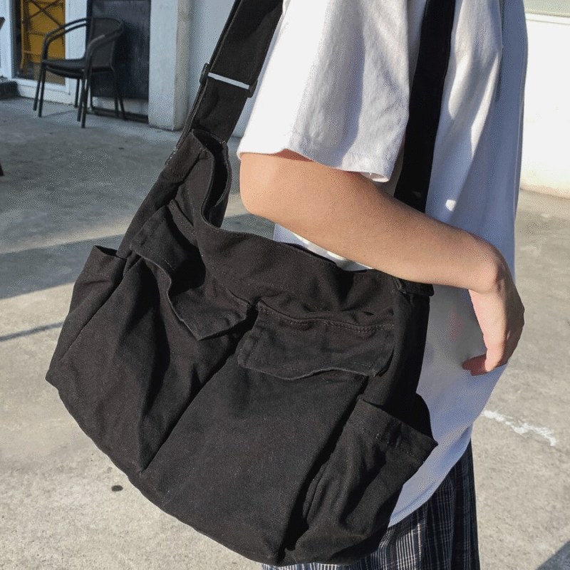 Bolso cruzado multifuncional de gran capacidad...