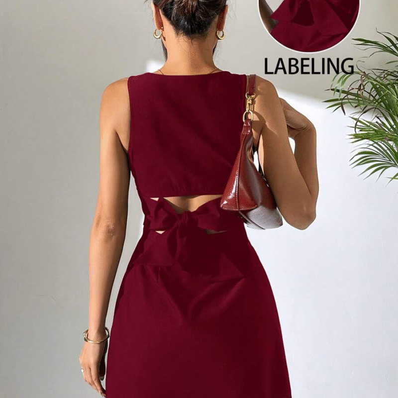 SHEIN EZwear Vestido sin mangas de tejido...