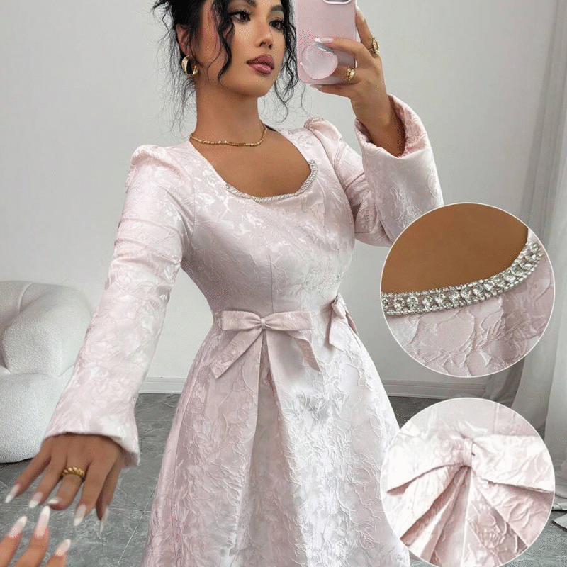 Rafferiza Vestido corto de mujer con cuello...