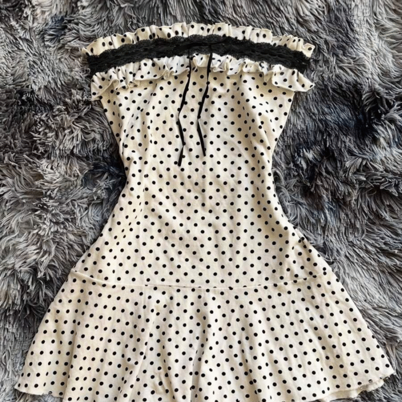 Rina Fox Vestido mini con volantes, estampado de...