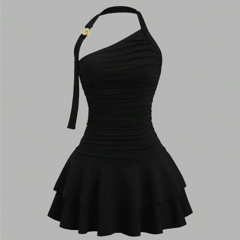 Sweetra Nuevo diseño de vestido mini con falda...