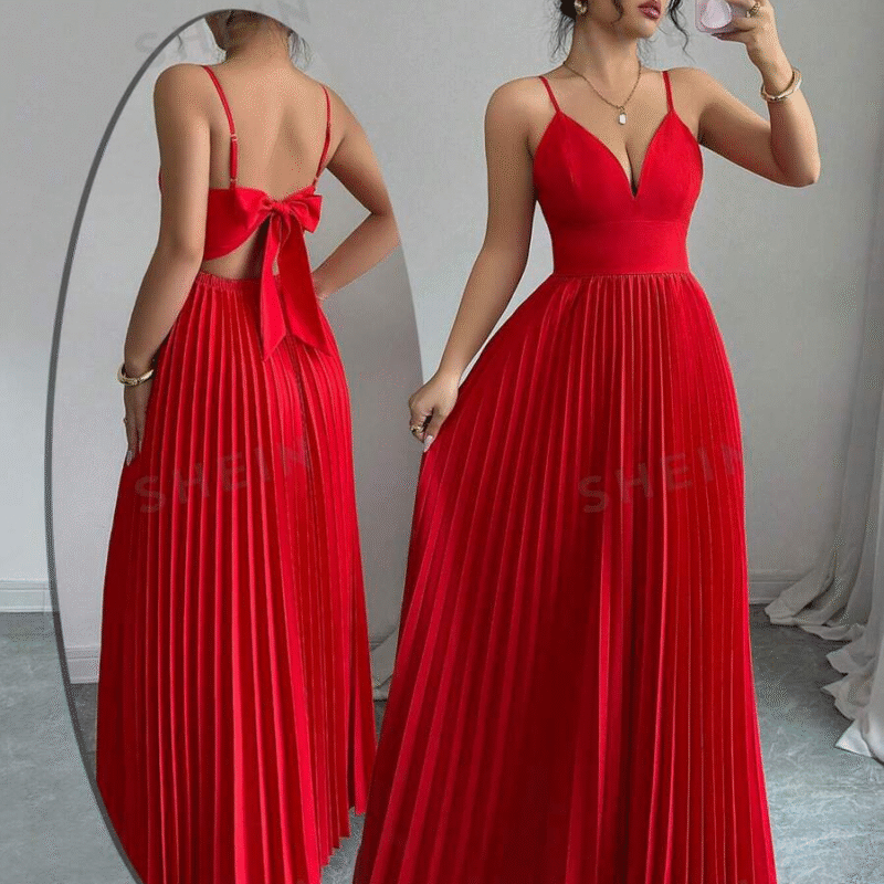 Rafferiza Vestido con cordón de apertura...