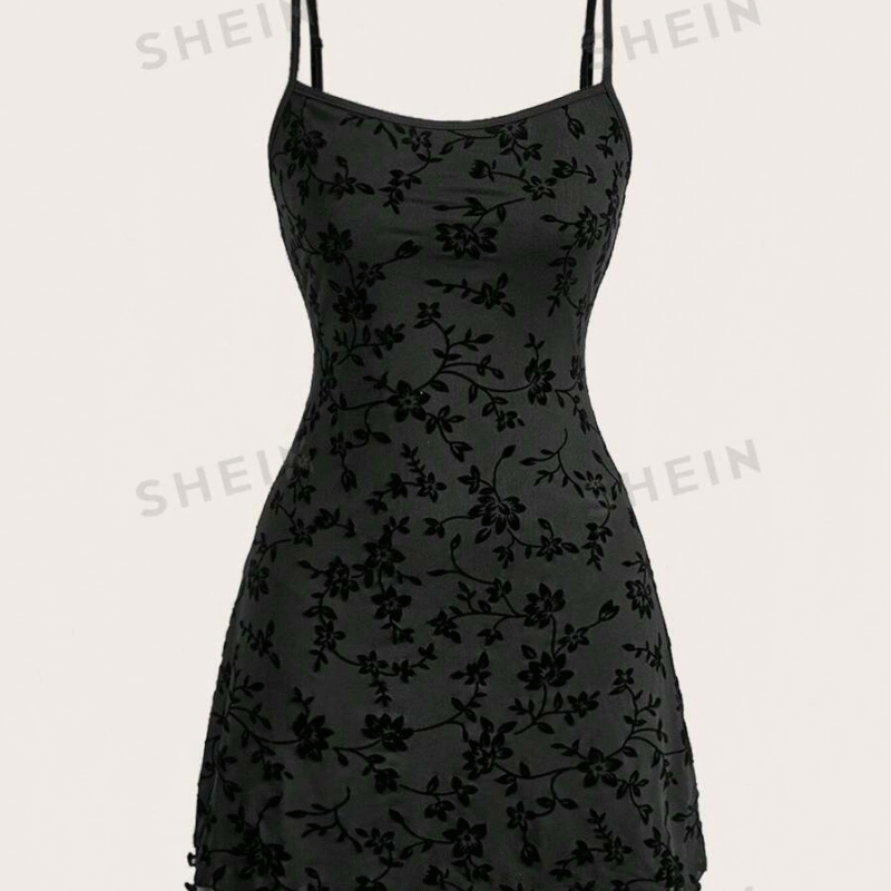 SHEIN EZwear Vestido de tirantes elegante ajustado...
